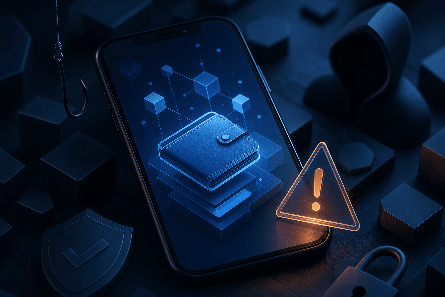 Phone and digital wallet protected from an online scam